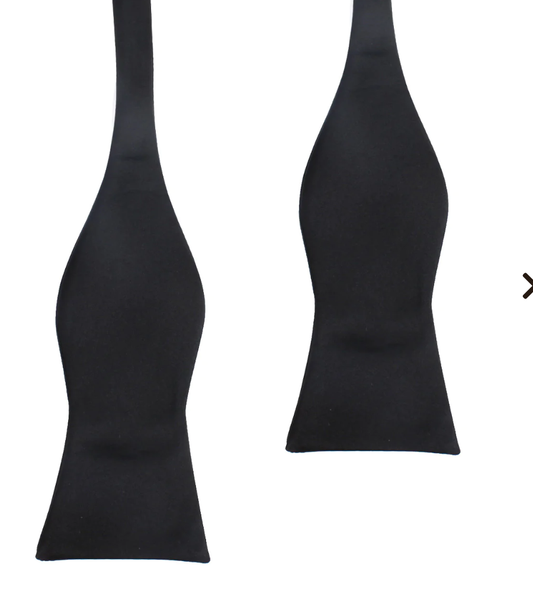 Bow Tie - Black Satin